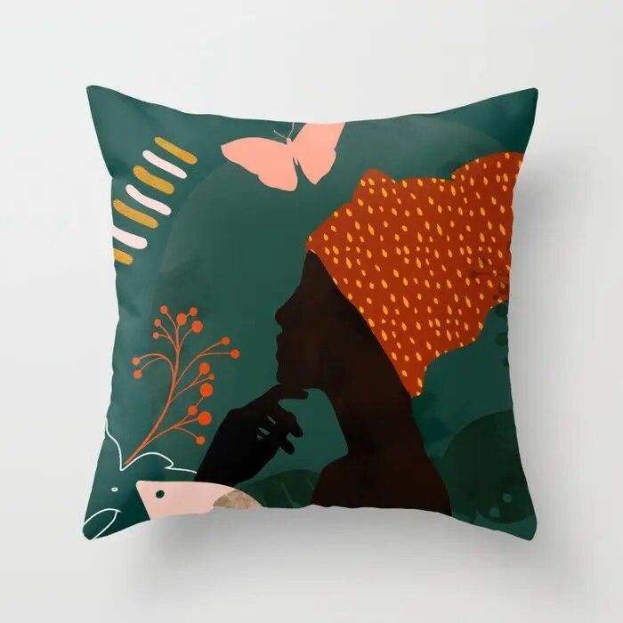 Спальня Гостиная Декор абстрактный узор диван подушки наволочки дома