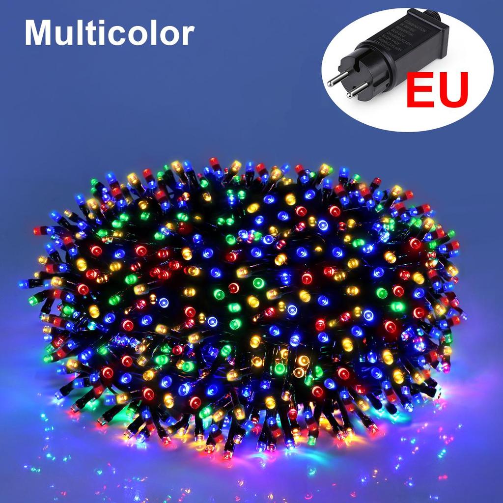 Christmas Lights 10M 20M 30M 50M 100M Decorative LED String Fairy Light Outdoor Garland Lamp For Wedding Holiday Garden Lighting 220V 110V