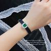 Xiaohongshu Simulation Emerald Wristband Bracelet Female, Pendant Watch Two Wearing Belt Watch Adjustable