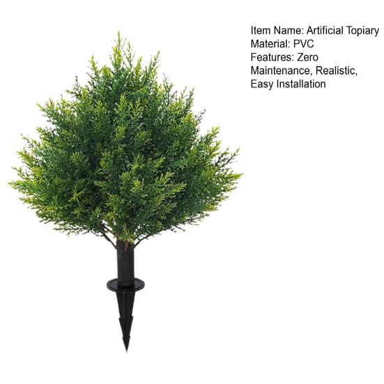Искусственные кедровые деревья для подстриженных деревьев, искусственная зелень, растения для подстриженных деревьев, вечнозеленые искусственные кустарники, кусты с шипами для сада, заднего двора, патио, крыльца, декор