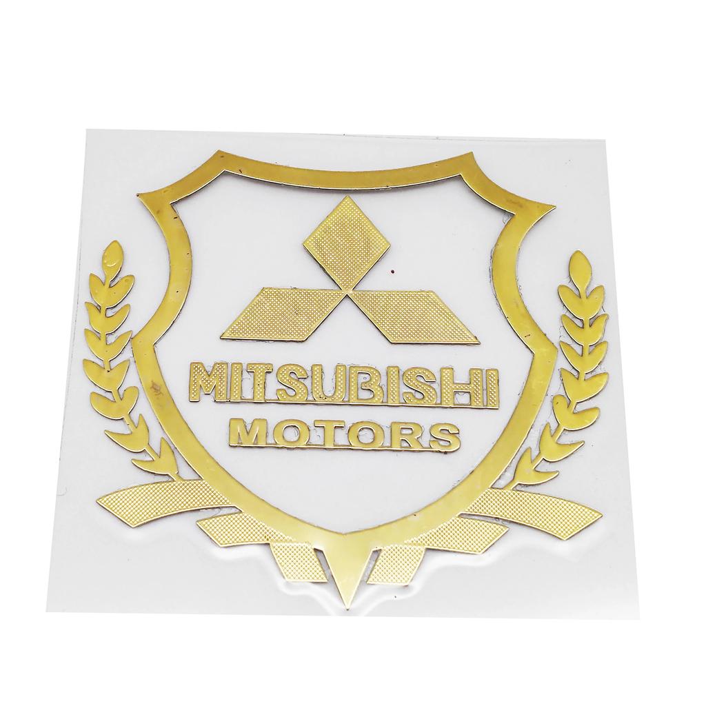 Car Window Stickers for Mitsubishi Badge Mirage Monter ASX Lancer Pajero Outlander L200 Eclipse Body Emblem Decals Accessories
