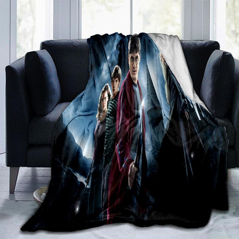 Harry Potter and the Deathly Hallows Part 2 Movie Poster PrintPrint Blanket, Soft Blanket For Sofa Office Bed And Travelling Daughter Birthd