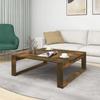 VidaXL Table basse Chêne fumé 100x100x35 cm Bois d'ingénierie 815999