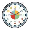 Colorful Kids Teaching Wall Clock Quiet Battery Operated Telling Time Learning Clock for Bedrooms Playrooms Classrooms