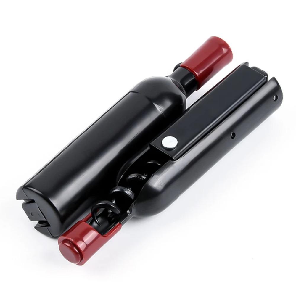 Magnetic Bottle Opener Wine Bottle Shaped Champagne Corkscrew Creative Refrigerator Magnet  Gifts