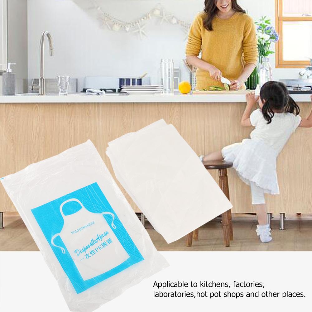 25шт одноразовый водостойкий многофункциональный кухонный фартук для мужчин и женщин (для взрослых)