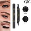 QIC Double -headed Seal Eyeliner, Waterproof Speed Dry, Left and Right Wing 2 Installation