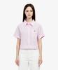 LACOSTE Женская рубашка с коротким рукавом из хлопка и льна JP Cf9479-56G Z4H