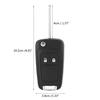 Fdit 2-button Key Shell 2-button Foldable Remote Case for Car Key for Vauxhall Opel Astra Insignia