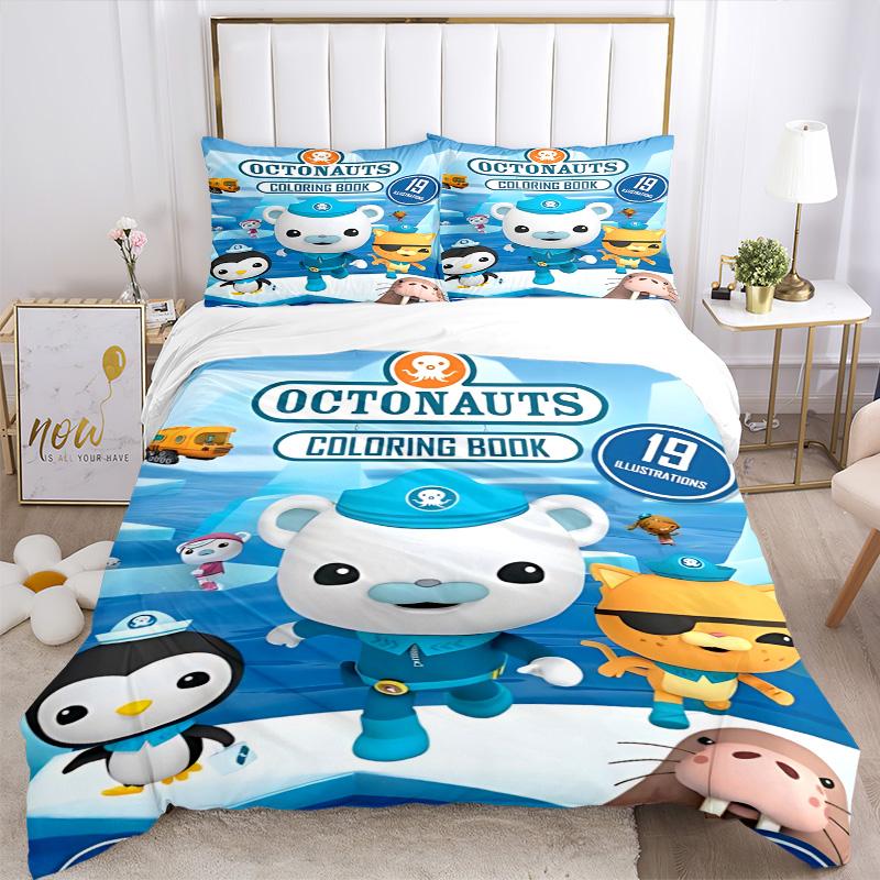 Octonauts Adventure Quest Print 3Pcs Bedding Setduvet Cover With 2 Bedropillowcase Home Birthday Gift