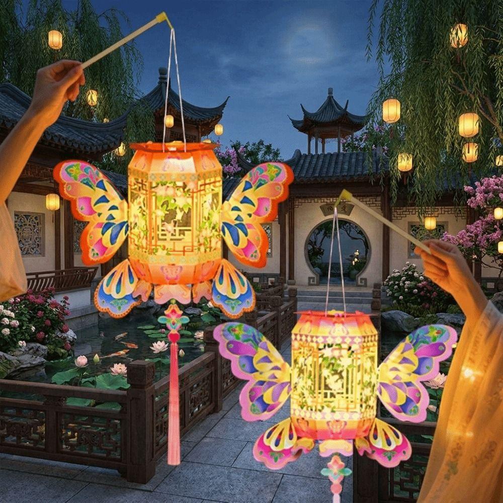 PVC Material Mid-Autumn Festival Lantern Luminous Handmade Lamp Festival Decoration