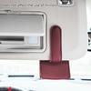 Автоаксессуары Держатель солнцезащитного козырька автомобиля Светящийся эффект Магнитная застежка Портативный Однотонный Защитный Универсальный Чехол для хранения Искусственная кожа