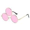 Colorful Three Round Frame Sunglasses Fashion Glasses Adult Outdoor Christmas Party Taking Photo Shopping Sunglasses