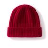 Cashmere hat women's autumn and winter versatile double-layer thickened warm knitted wool ear protection hat men's pit strip first-line hat winter