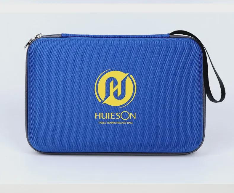 Huisheng Большая вместимость портативная ракетка для настольного тенниса с жестким чехлом