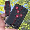 Anti-slip Textured Silicone Key Case With Keychain For Renault Duster Captur Clio Logan Megane 1 2 3 Koleos Scenic Fluence Zoe
