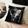 SScream Horror Movie Pillow Covers Cartoon Sofa Decorative Home Doublesided Printing Short Plush Cute Cushion Cover