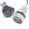 22MM Round Mini LED Digital Display AC Voltage Current Meter 0-100A 50-500V Five Colors