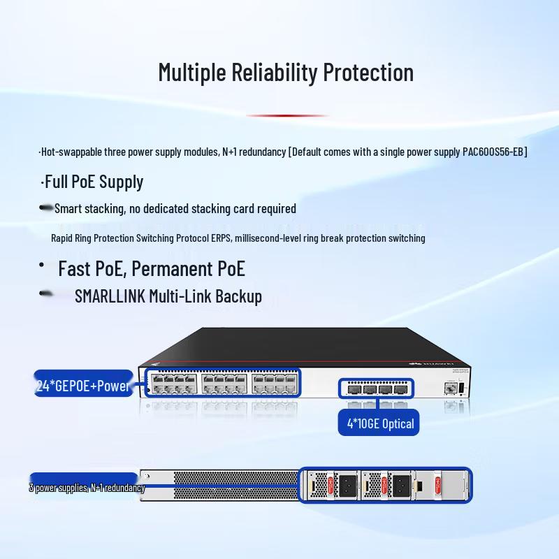 Huawei S5735S-S24P4X-A3 24-Port Managed PoE Switch