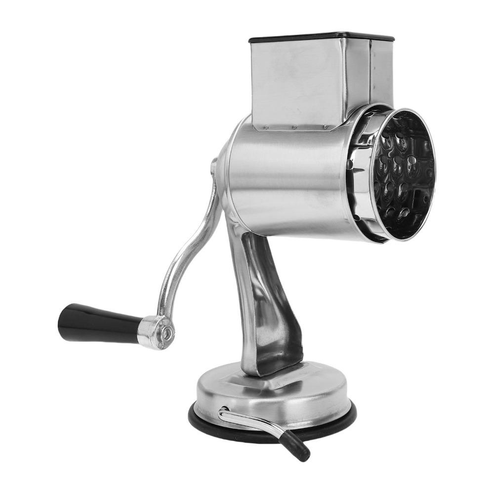 Stainless Steel Rotary Grater Suction Base Cheese Shredder Food Chopper Home Kitchen Restaurant