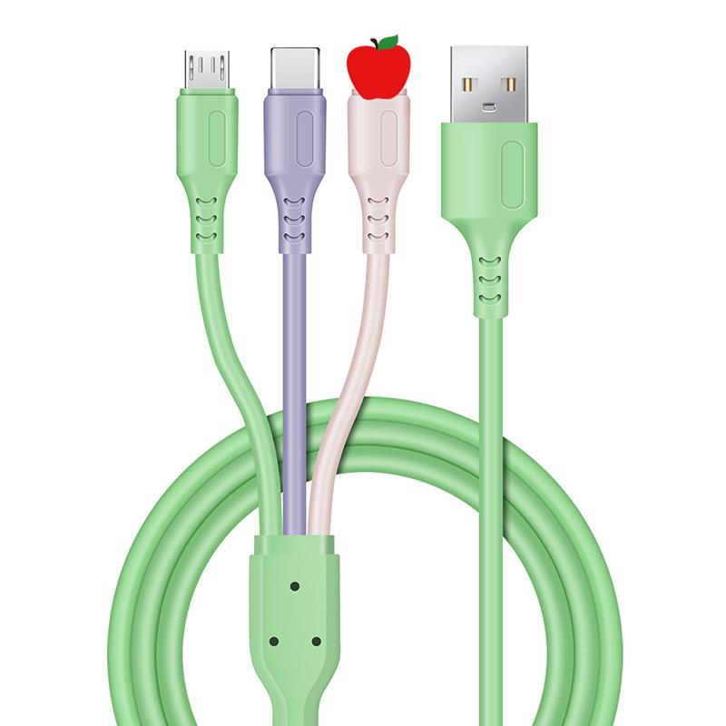 Быстрозарядный кабель 120 Вт для нескольких устройств для Apple, Android, Huawei с Type-C (6A)