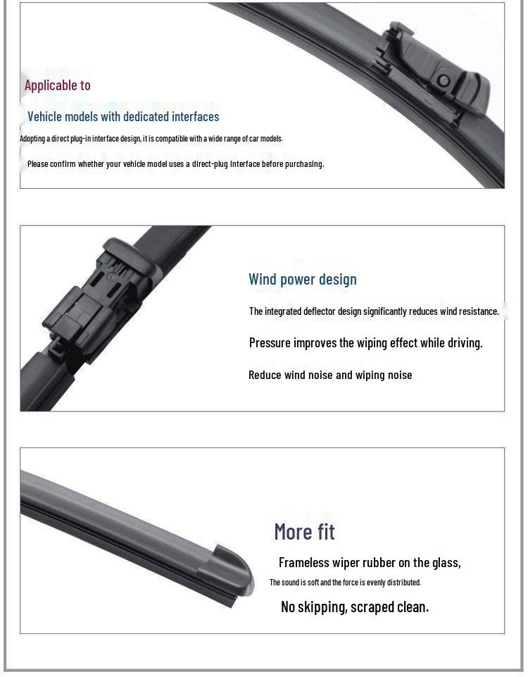 Frameless Wiper Blades for Geely Binrui (2018-2022 Models)