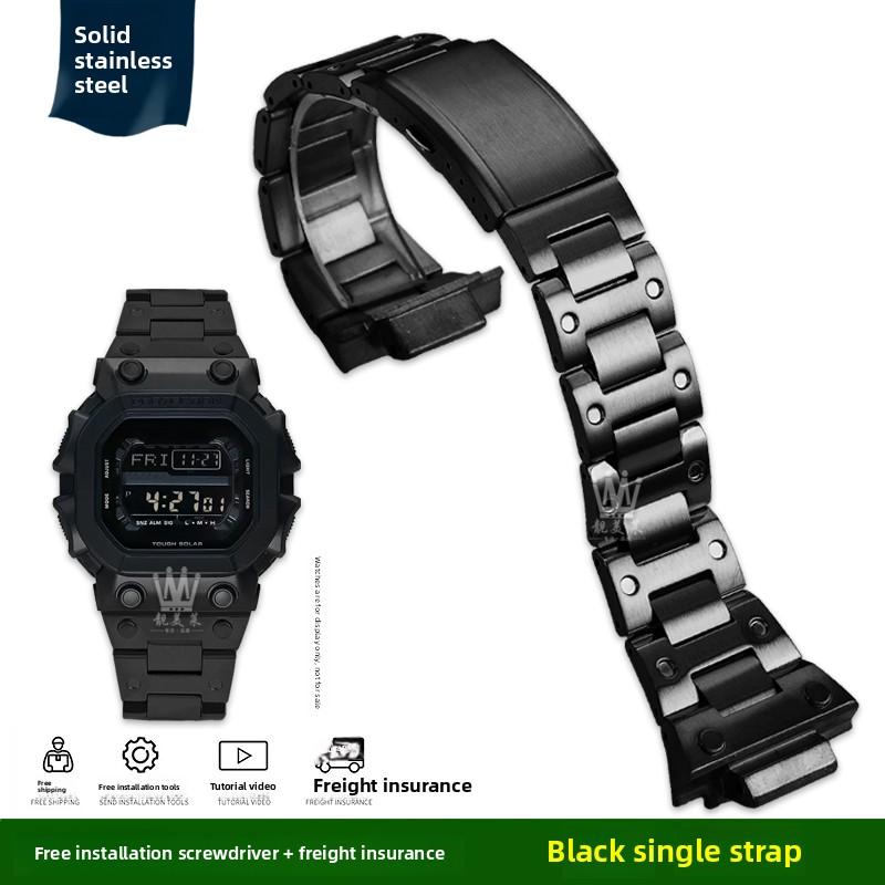 Мод Комплект GX-56 Металлический Корпус Ремешок Для Casio GSHOCK G Большой Квадратный GX-56BB GXW-56 Безель ремешок для часов Нержавеющая сталь мужской Сплошной Браслет
