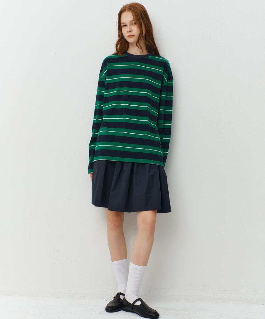 RAVEROUS Oversized Striped Green