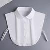 Белый накладной воротник модная стильная блузка топ для нарядов свитер формальная униформа