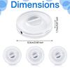 Transparent Round Wire Winder Box Cable Management Retractable Cord Organizer Portable Usb Charger Holder Earphones Cord Storage