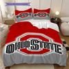 Ohio State University Logo Threepiece Set 1 Duvet Cover 2 Pillowcase Without Core Duvet Cover And Pillowcase Bedding Set Soft And Comfortable