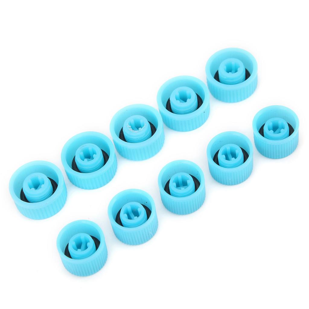 10Pcs A C Refrigerant Port Cap W Seal Ring High Low Side Air Conditioning Service Dust Cover