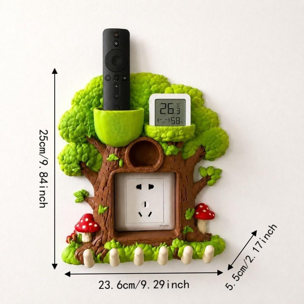 3D Printed Forest Tree Hole Switch Storage Rack Creative Remote control storage  Living Room Decor