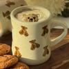 Cartoon Bear Ceramic Coffee Mug Chocolate Bear Mug Girl Retro Coffee Cup Afternoon Tea Cute Ceramic Cute Coffee Mug