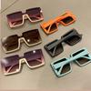 Fashion Square Oversized Sunglasses Women Big Frame Colorful Sun Glasses Men Unisex Gradient Hip Hop Shades