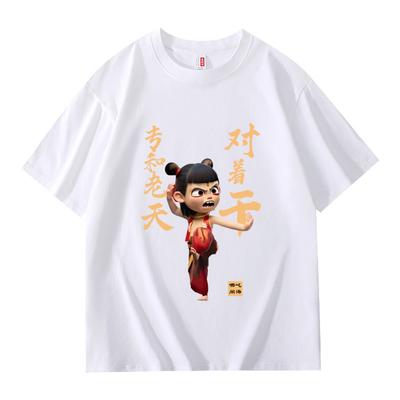 Аниме Ne Zha 2 Футболка Мультяшные футболки для мужчин Футболка Одежда Nezha Merch Графические футболки