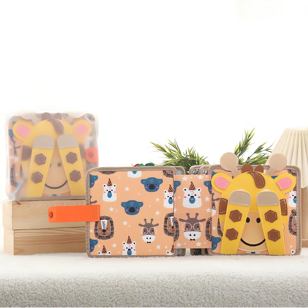 Montessori Toy Busy Book Children Shape Toy Fine Infant Early Color Cognitive Educational Toys Learning Basic Life Skills Toys