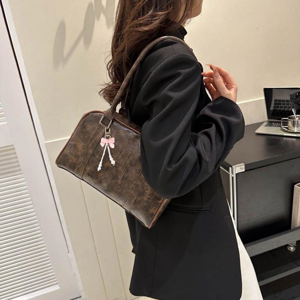 Брелоки с жемчугом и бисером в виде банта, симпатичная подвеска в виде бабочки, брелок для ключей, цветной шнурок для телефона, многофункциональные аксессуары