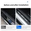 Carbon Fiber Car Rear Door Sill Protector Trunk Bumper Stickers for KIA K3 K7 Ceed Forte K9 Optoma Picanto K5 Rio Sorento Soul rmvl70