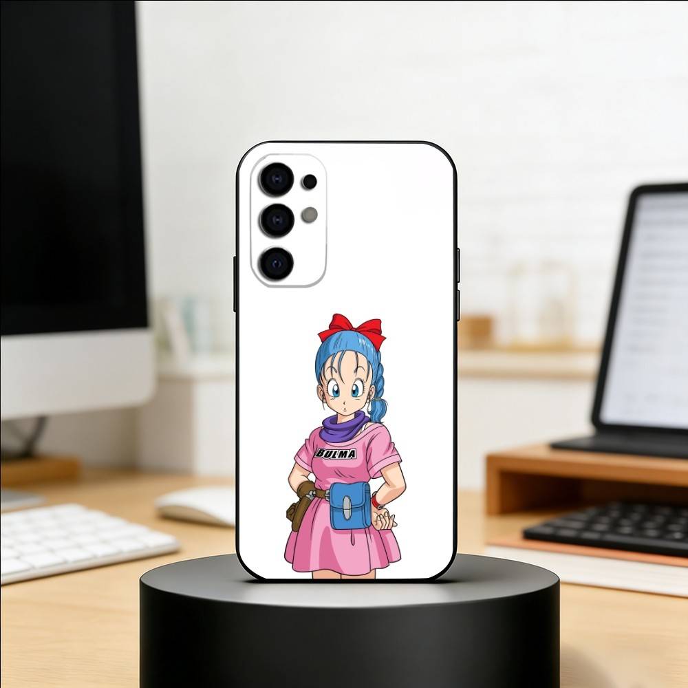 Dragon Ball Bulma Phone Case Black Silicone Soft For Samsung S25,S24,S21,S22,S23,S30,Ultra,S20,Plus,Fe,Lite