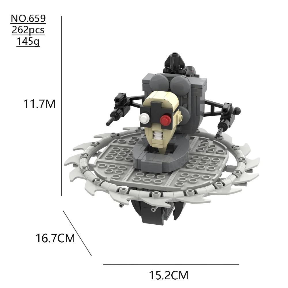 Skibidi Toilet Building Block Horror Game Speakerman Bosses Camara Titan TV Man Cartoon Doll Model Kids Halloween Birthday Gift