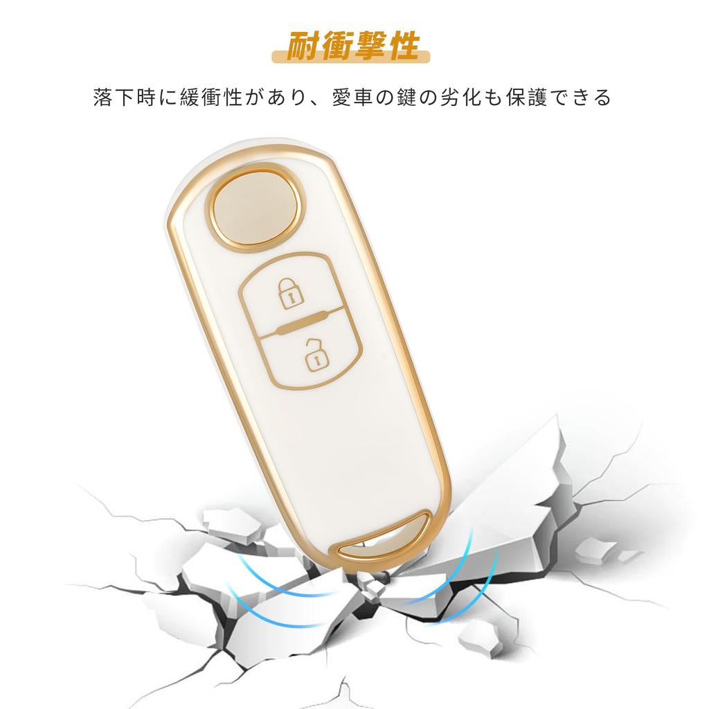 Ключница OFFCURVE для Mazda, материал ТПУ, 2 кнопки, совместима с CX-90, CX-60, CX-30,