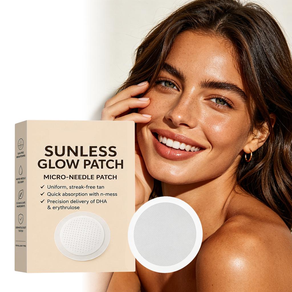 Sunless Tanning Patch Skin-Friendly Adhesive Natural Sun-Kissed Glow Even Color Travel Portable