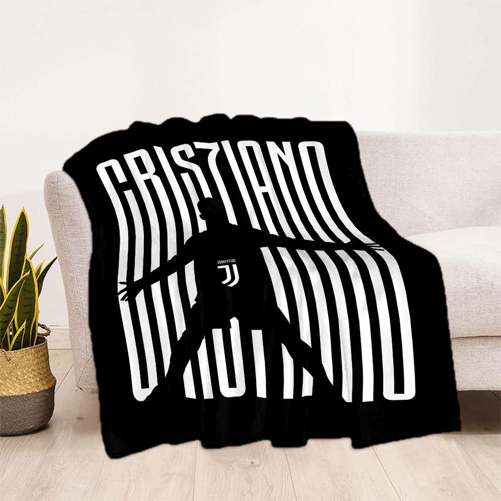 Ronaldo's Legendary Number 7 Blanket Comfortable Suitable for Bedding Chair Couch for All Occasions Stylish Decor Gift for Travel Home Birthdays