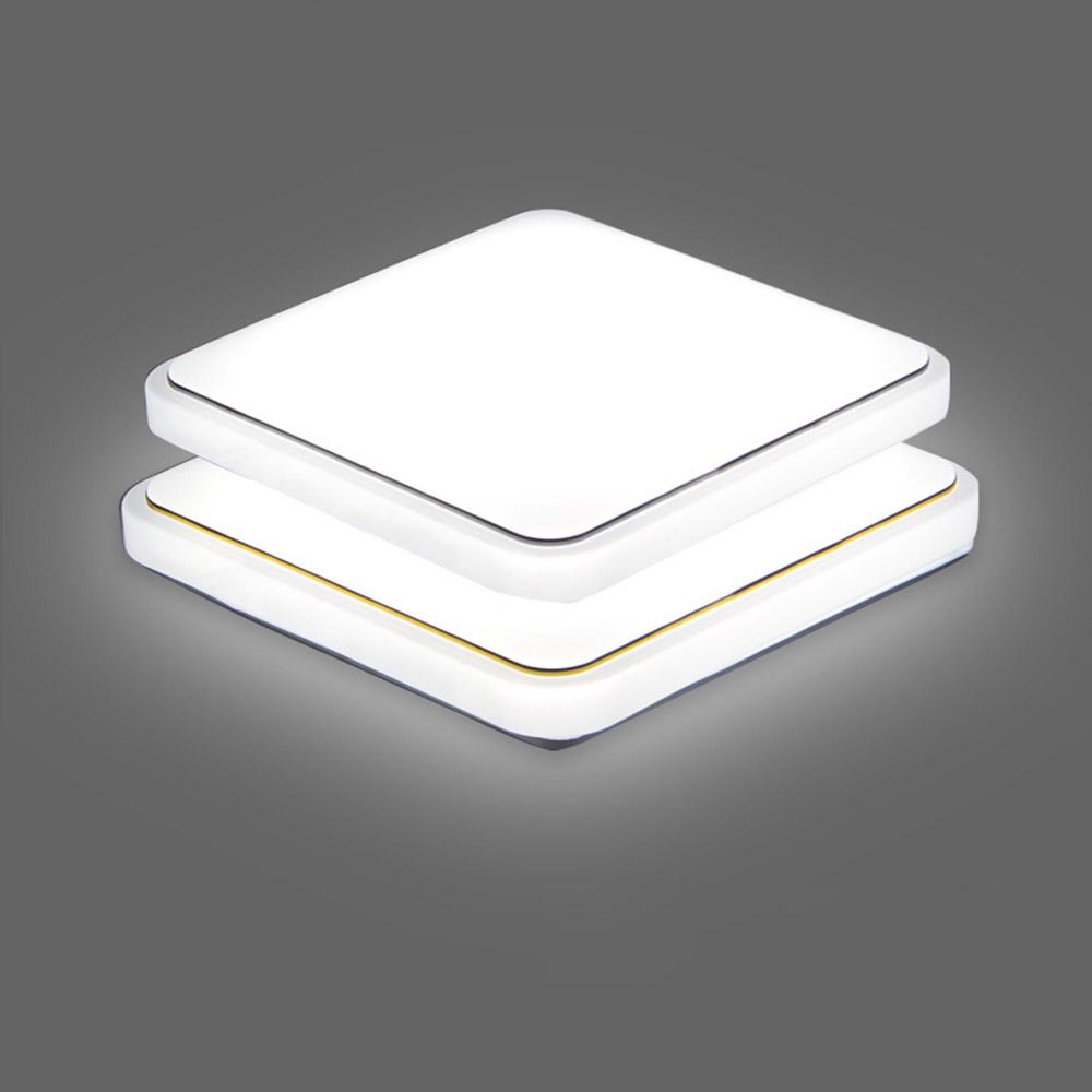 Квадратный потолочный светильник L-ED AC220-V белого цвета для кухни, балкона, крыльца, современный панельный светильник