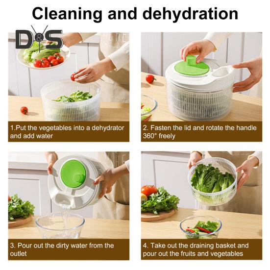 Центрифуга для сушки овощей и фруктов, сушилка для овощей большой емкости, ручная центрифуга для сушки овощей и фруктов, корзина для мытья зелени и ягод