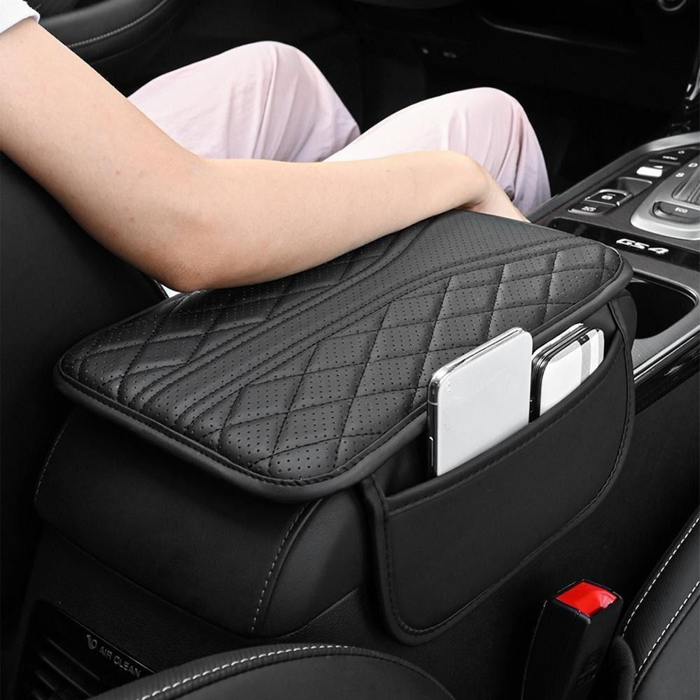 Space Saving Armrest Storage Organizer With Storage Pocket Car Center Console Mat Car Interior