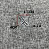 Car motorcycle electric car personalized DIY metal modification X letter labeling body side label tail label fuel tank cover labeling