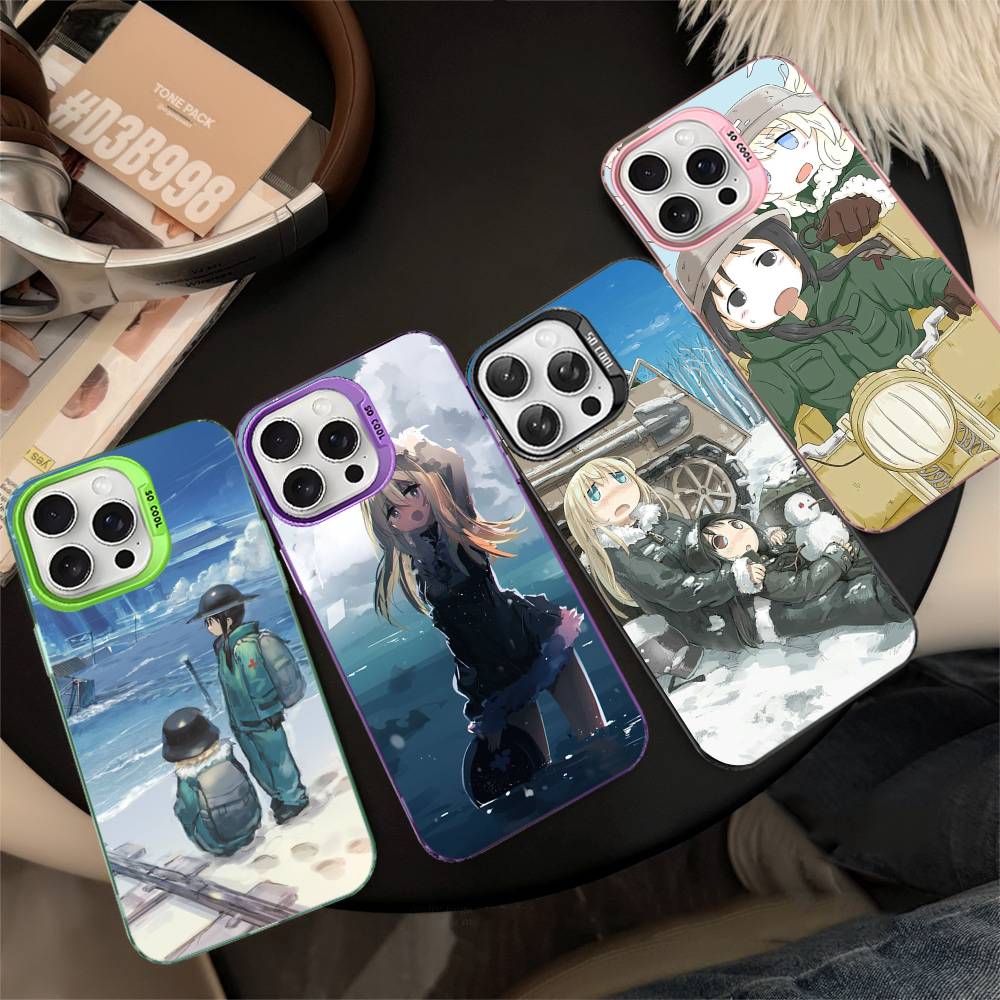 Чехол для телефона с аниме G-Girls Last Tour Movie для iPhone 17 16 15 14 11 12 13 Pro Max Plus Pro Цветной Серебристый Чехол