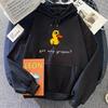 The Duck Song Got Any Grapes Graphic Hoodie Women Kawaii Cartoon Print Winter Casual Soft Comfortable Pullover Sweatshirt Versatile Daily Outfit